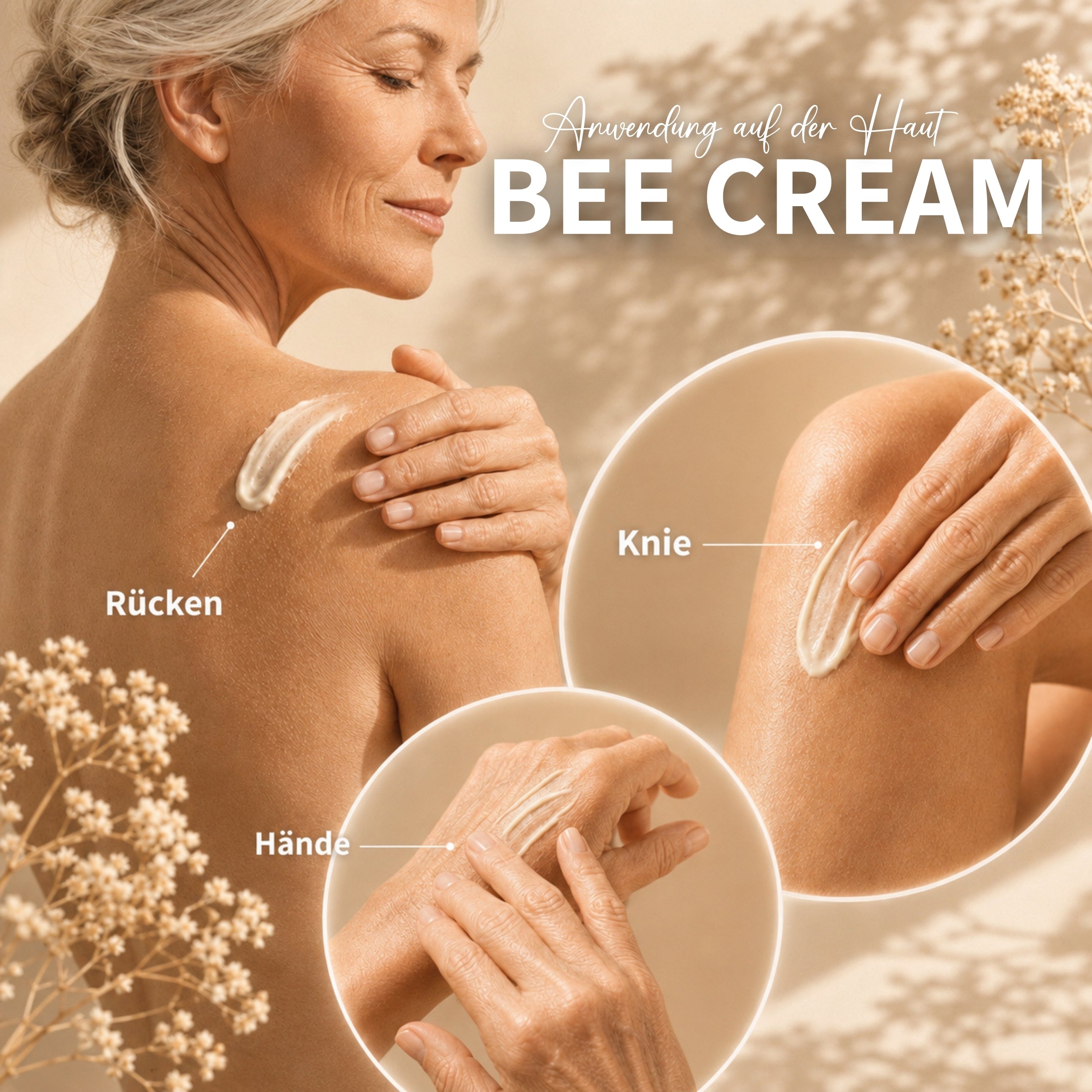 Bee Cream pommade au venin d'abeille avec 8 extraits d'herbes - 100g