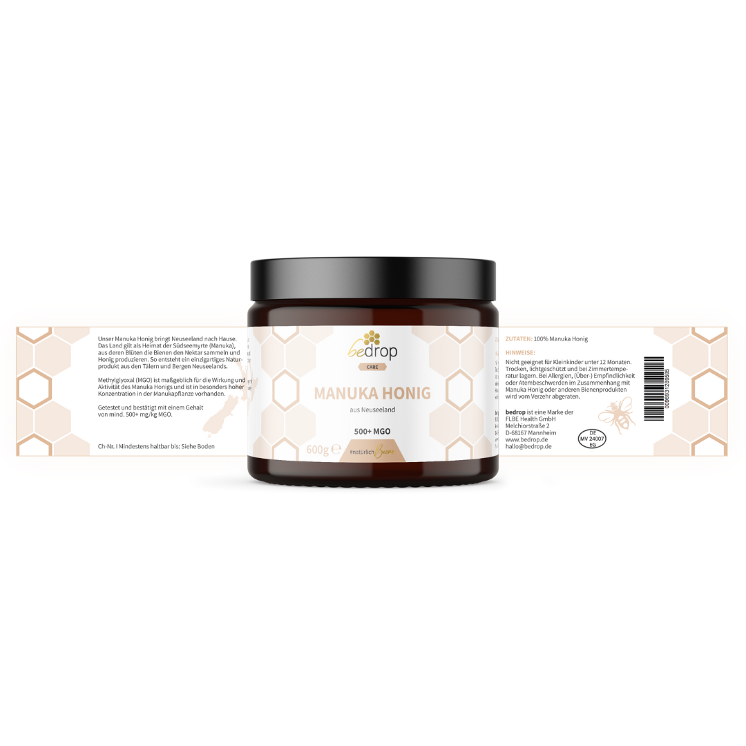 Miel de Manuka XXL 600g avec MGO 500+ pot de stockage