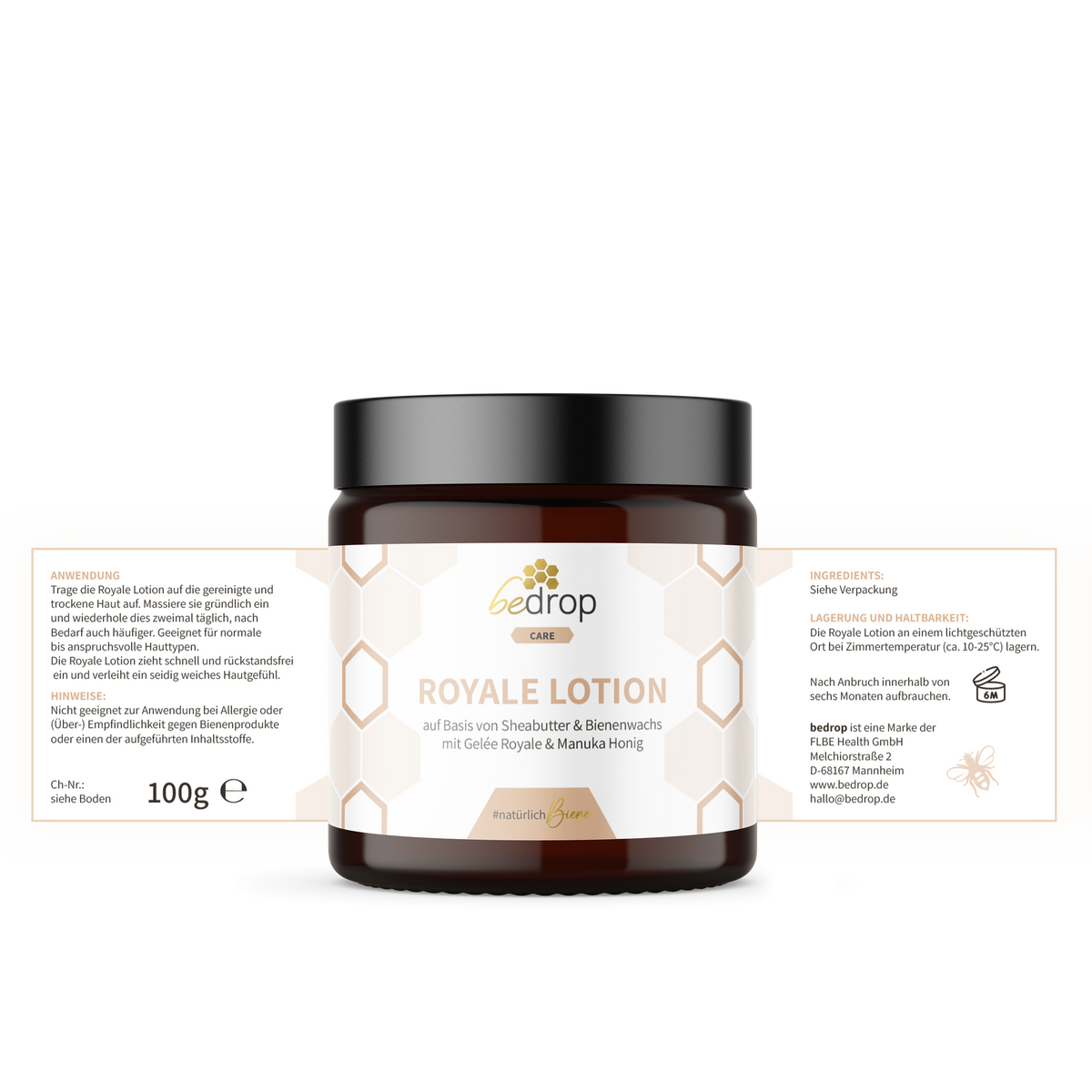 Set d'avantages : 3x Lotion Royale Lotion pour le corps à la gelée royale, au beurre de karité et au miel de manuka dans un set de 3 piÚces