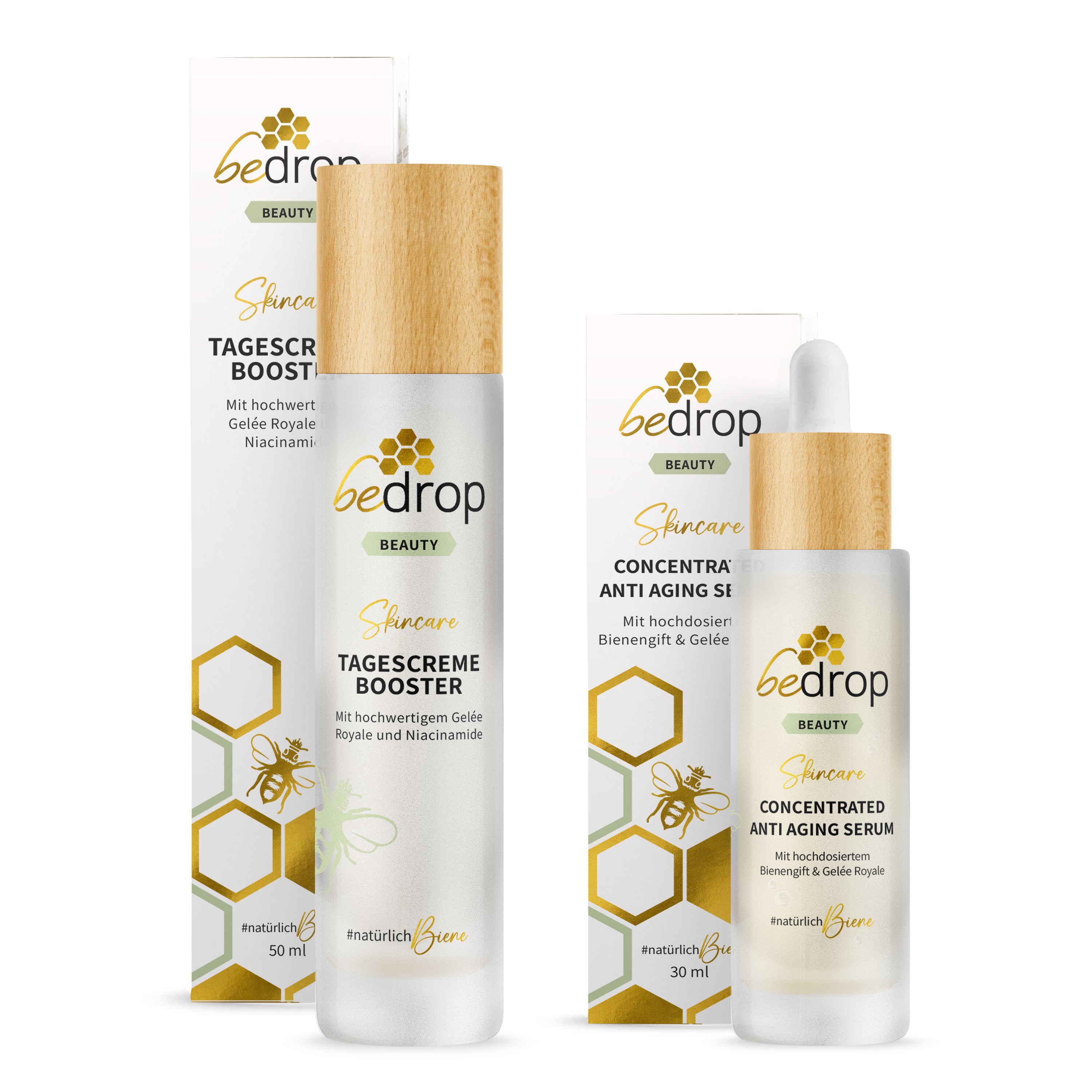 Skin Care Set | CONCENTRATED Sérum anti-âge & Crème de jour Crème visage Booster