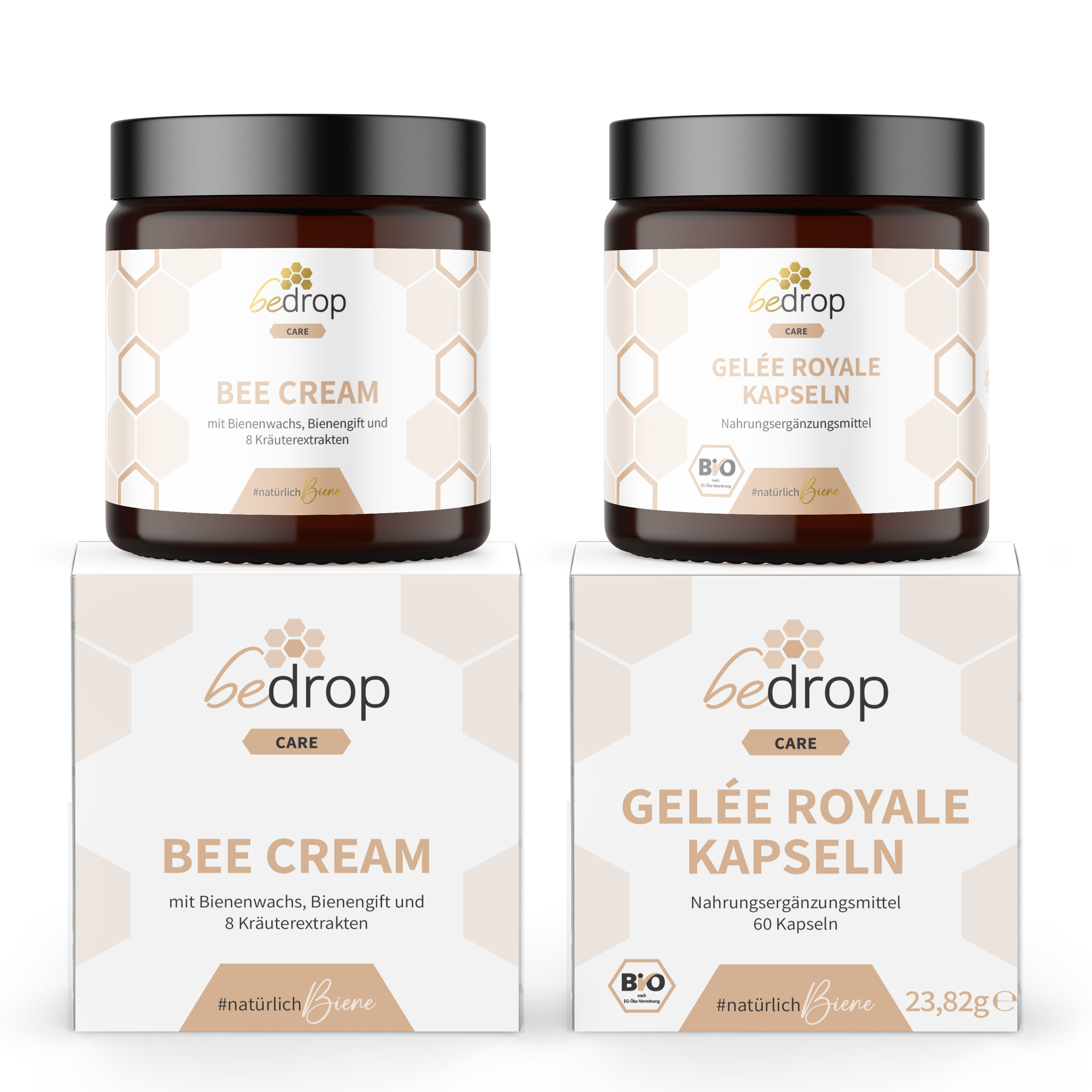 Set bien-être | Bee Cream (pommade au venin d'abeille) + capsules de gelée royale