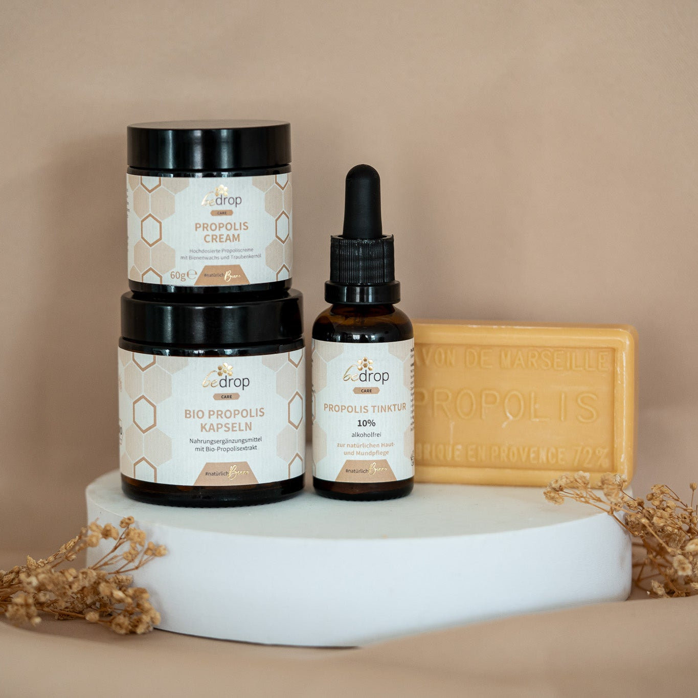 Derma Set | Propolis Teinture, Savon, Capsules & Crème | Pour enfants & adultes