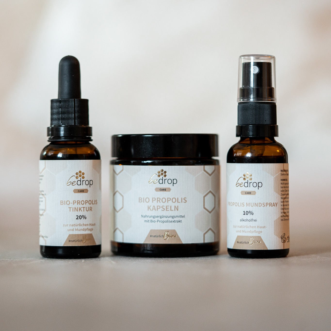 Propolis kit pour débutants | Spray, 20% teinture & gélules | Pour enfants & adultes
