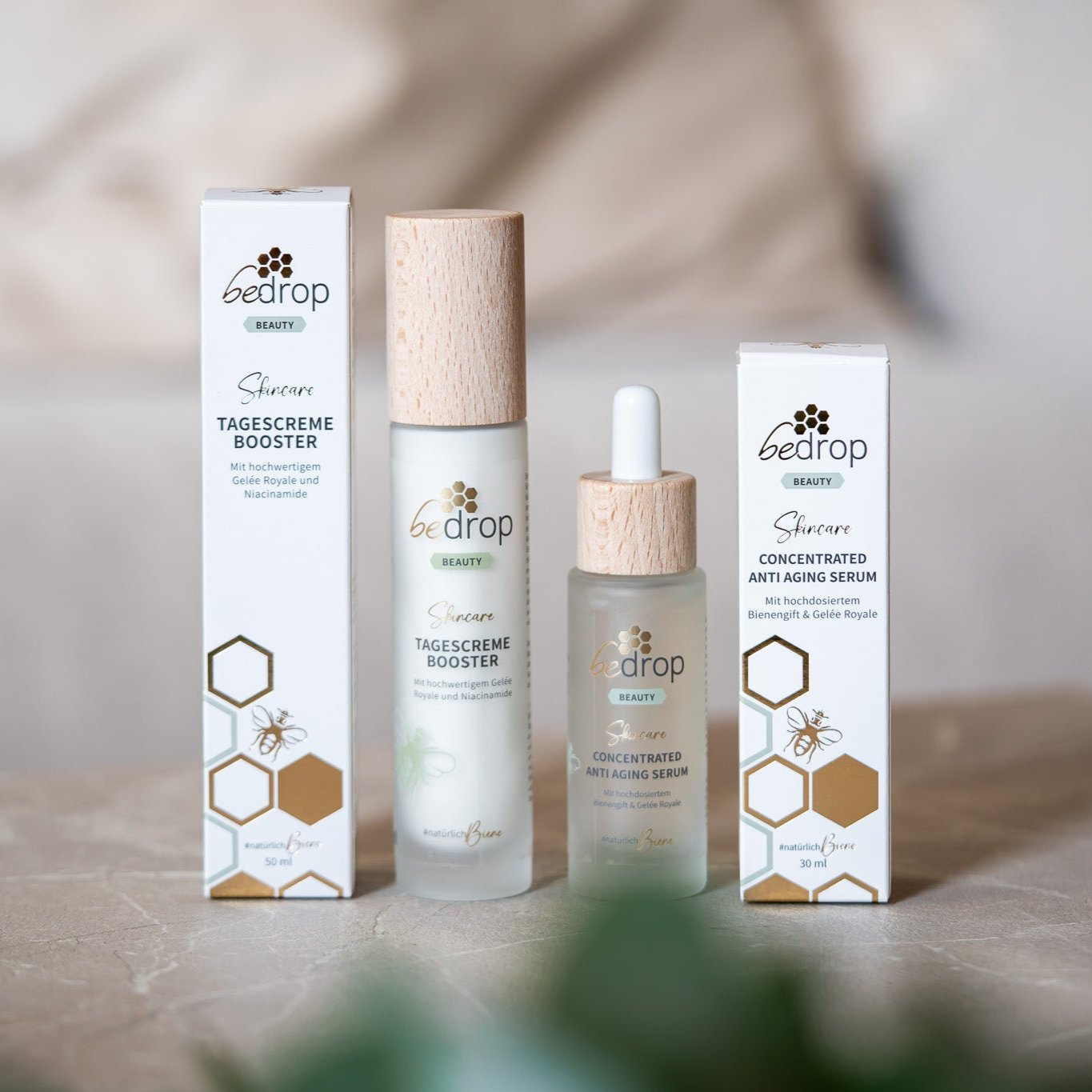 Skin Care Set | CONCENTRATED Sérum anti-âge & Crème de jour Crème visage Booster