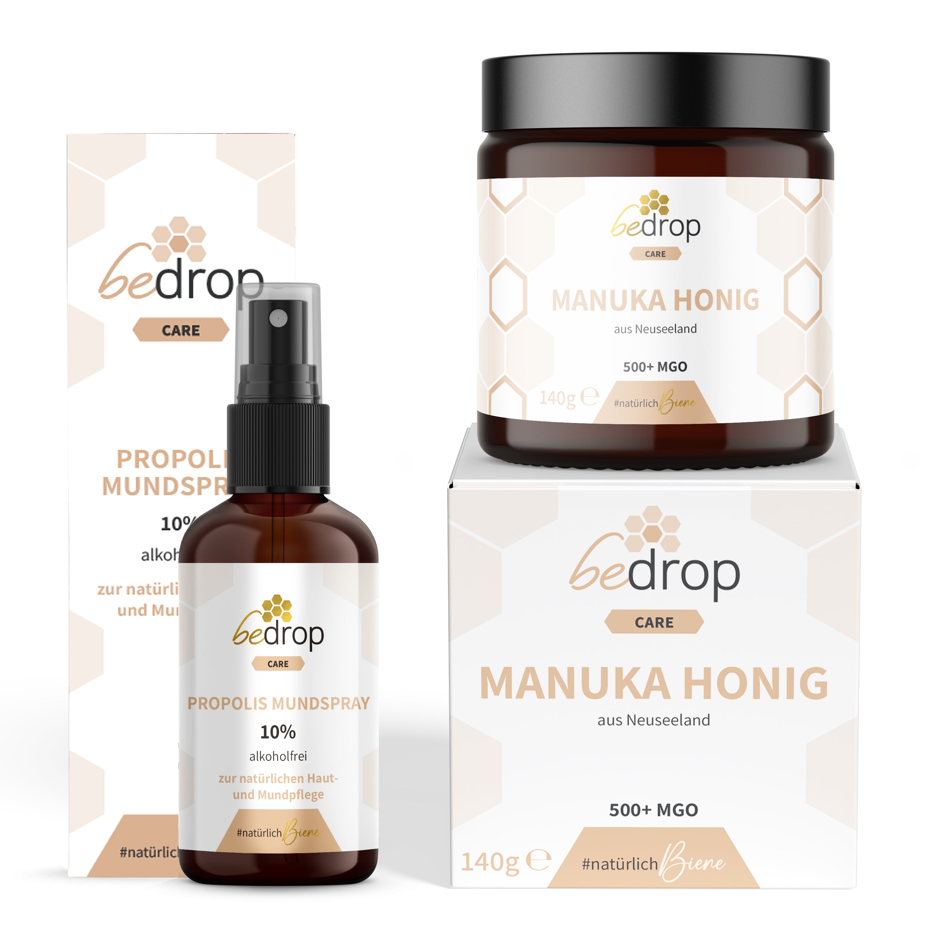 Kit animal | Spray à la propolis (sans alcool) & Miel de Manuka MGO 500