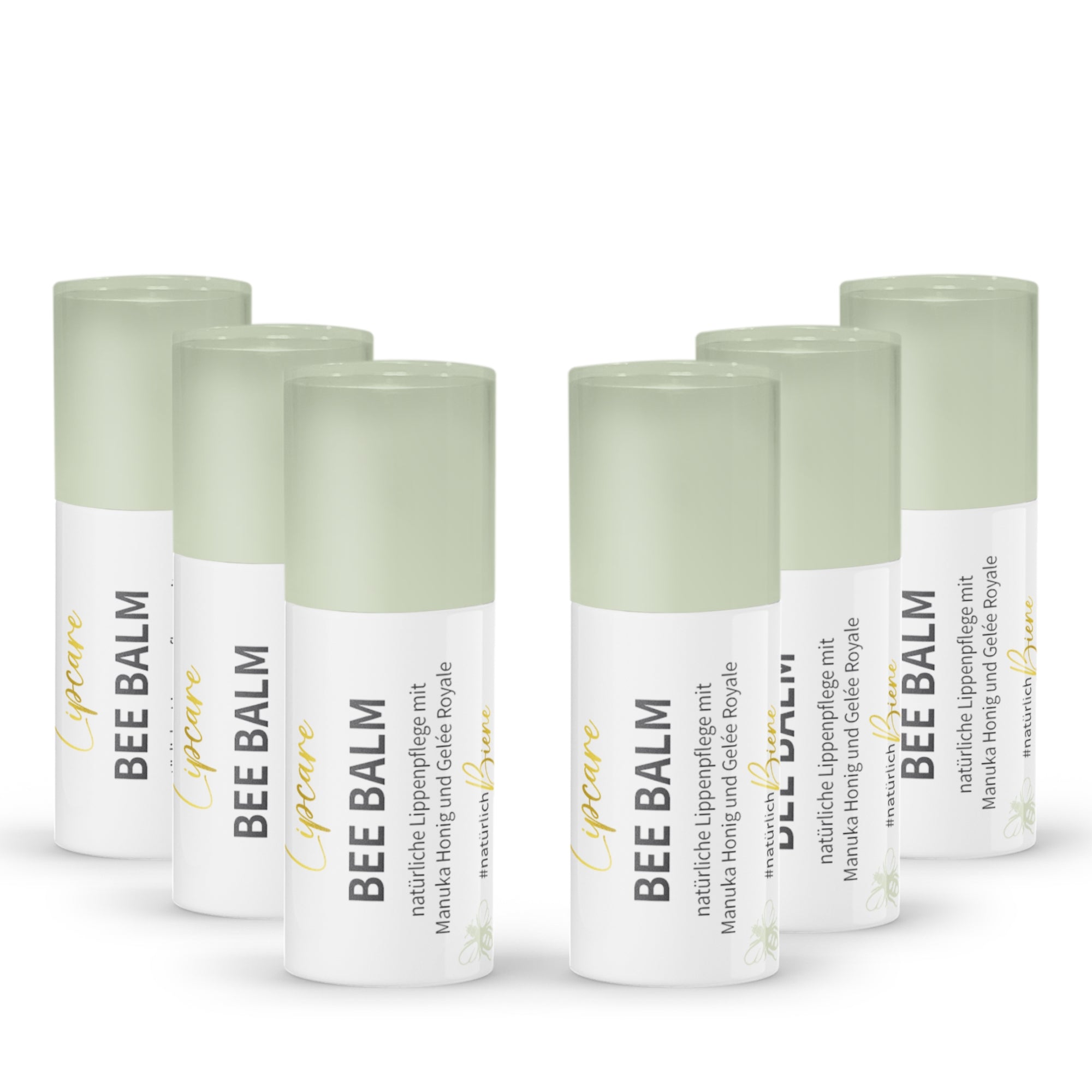 Coffret avantage : 6x Bee Balm - Baume à lèvres naturel au Miel de Manuka, Gelée Royale & Rétinol