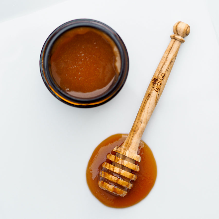 Set d'avantages : 3x cuillères à miel en bois d'olivier véritable