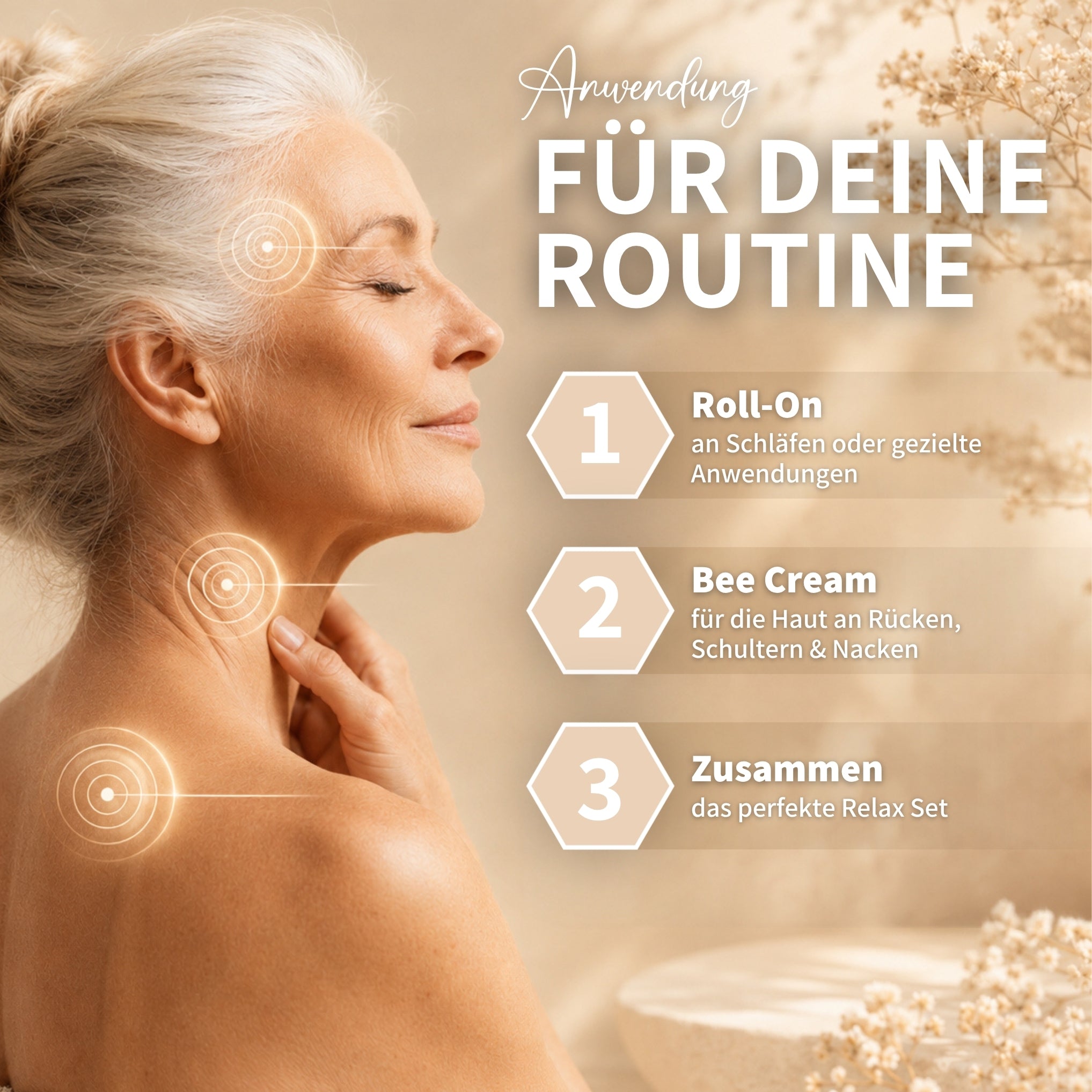 Coffret détente au venin d'abeille : Bee Cream + Api Relax Roll On pour une détente rafraîchissante