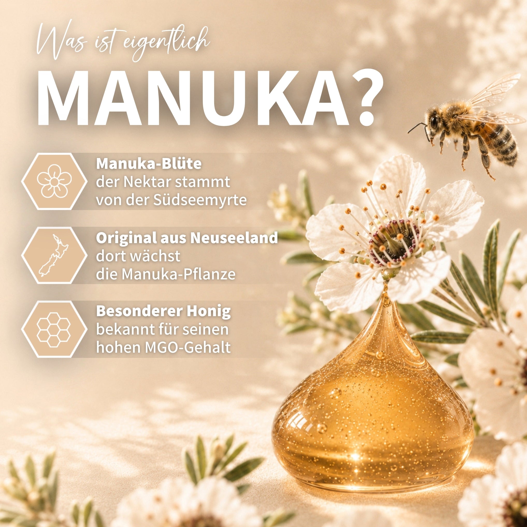 Miel de Manuka 140g avec MGO 500