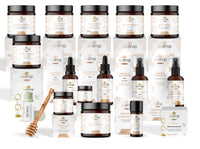 Kit tout-en-un | Propolis + Gelée Royale + Miel de Manuka + Crème d'abeille + Lotion + Savon + Baume d'abeille + Déodorant + Shampooing