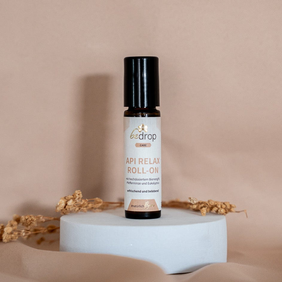 Api Relax Roll-On au venin d'abeille hautement dosé, à la menthe poivrée et à l'eucalyptus - 10ml