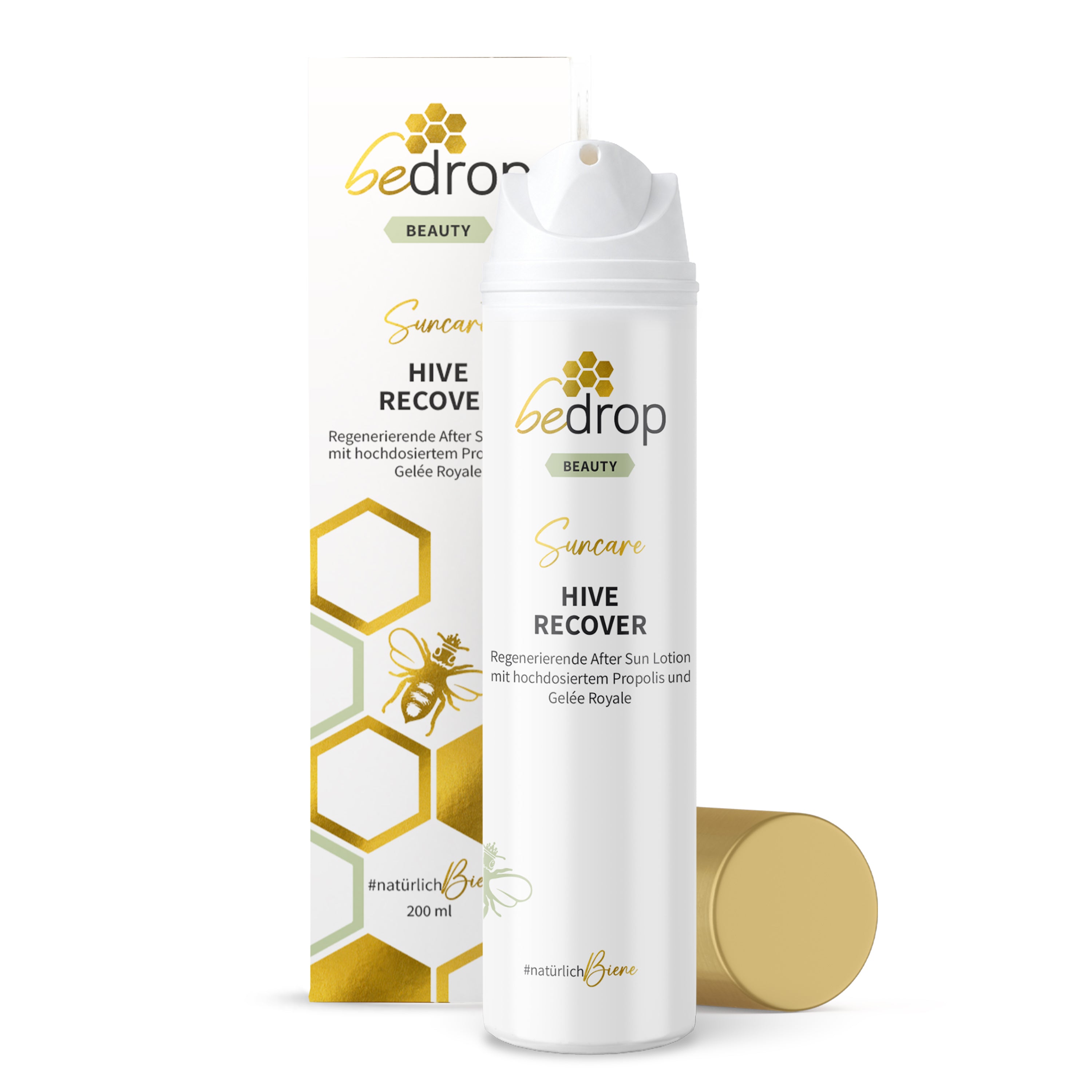 HIVE RECOVER - Lotion régénératrice après-soleil à la gelée royale hautement dosée & à la propolis - 200ml
