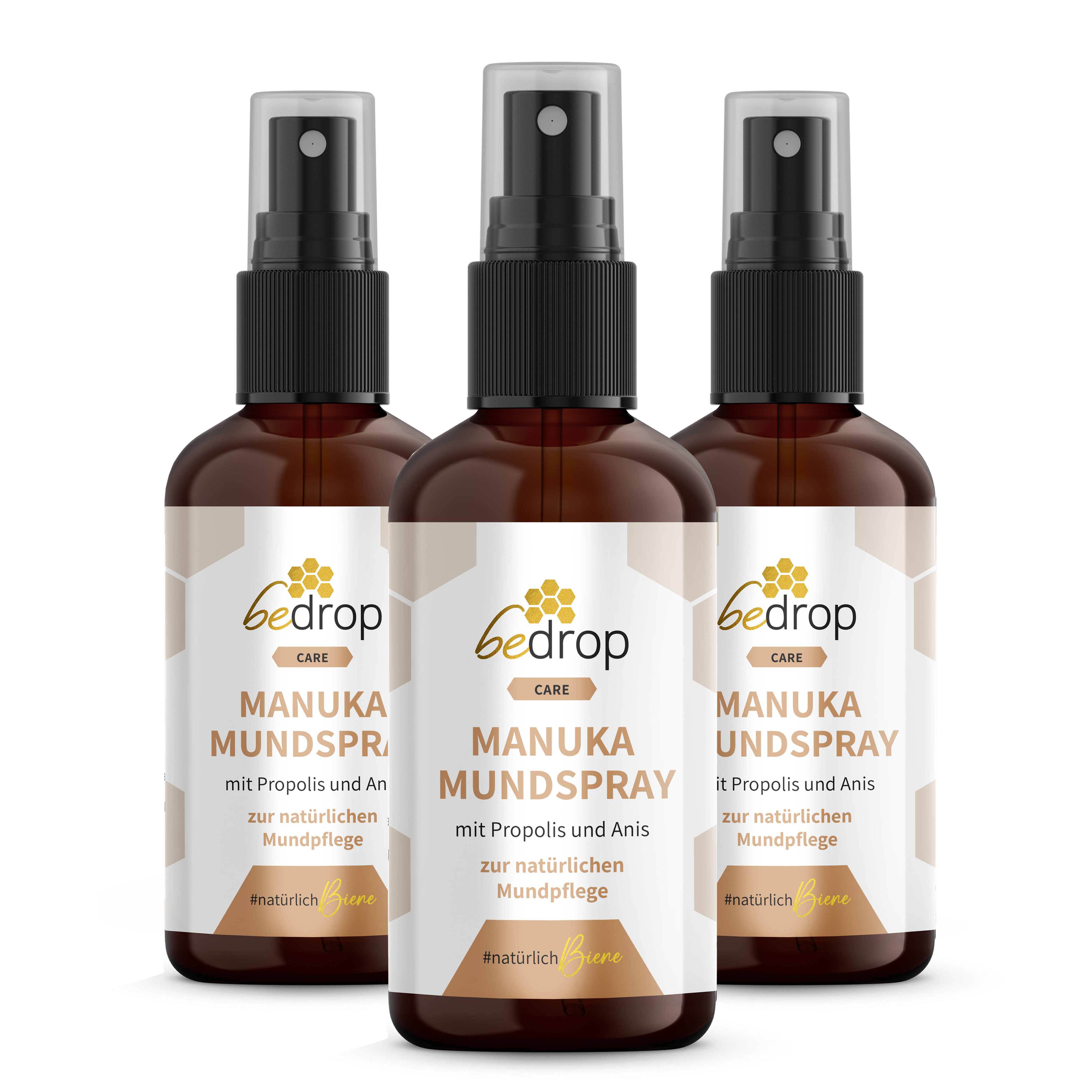 Set d'avantages : 3x Propolis Spray pour la gorge / Spray buccal au Miel de Manuka & Anis - 30ml dans un set de 3 pièces
