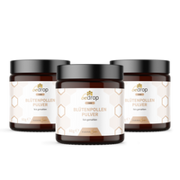 Set d'avantages : 3x poudre de pollen de fleurs / pollen d'abeilles - 60g (pollen de fleurs moulu) dans un set de 3 pièces