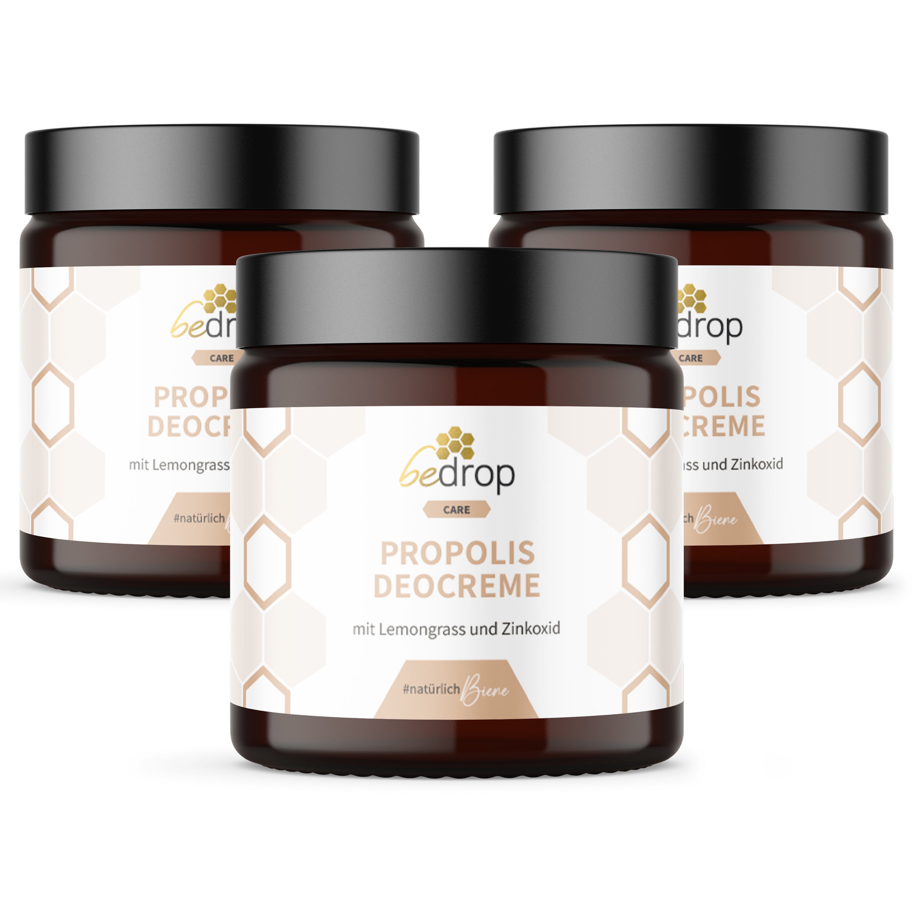 Lot avantageux : 3x Propolis déodorant / déodorant solide à la citronnelle - 30ml en lot de 3