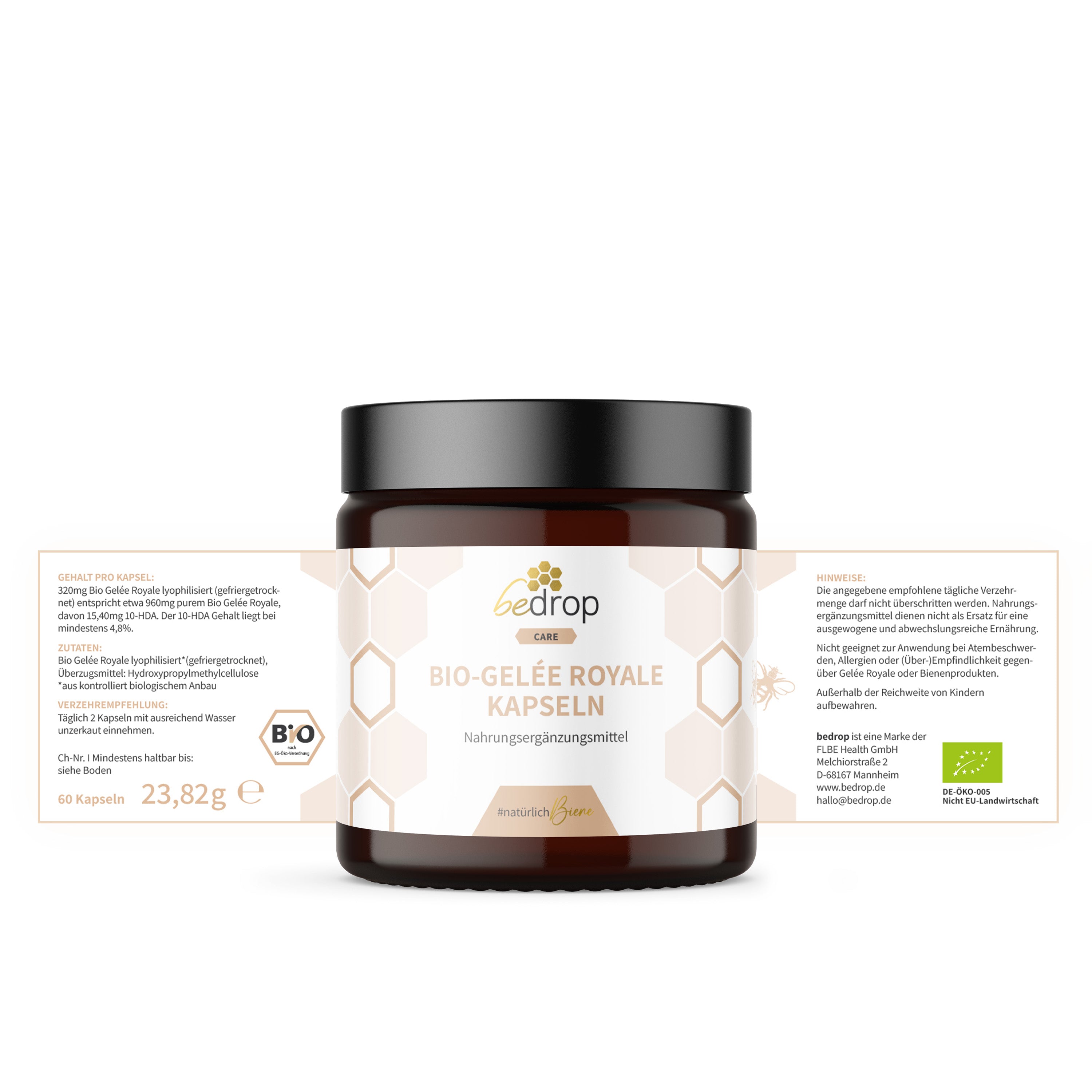 Le kit polyvalent | Capsules de propolis & teinture à 20% + Capsules de gelée royale & pur/frais + Miel de Manuka