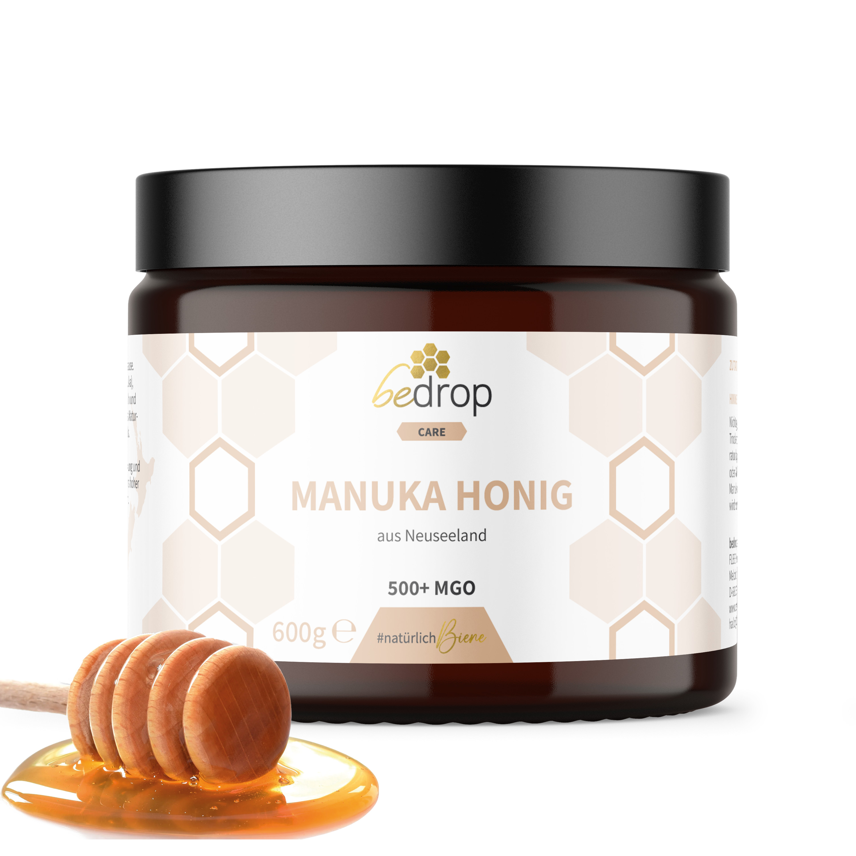 Miel de Manuka XXL 600g avec MGO 500+ pot de stockage