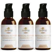 Set d'avantages : 3x Crème pour les mains au Miel de Manuka, Propolis et Vitamine A dans un set de 3 pièces