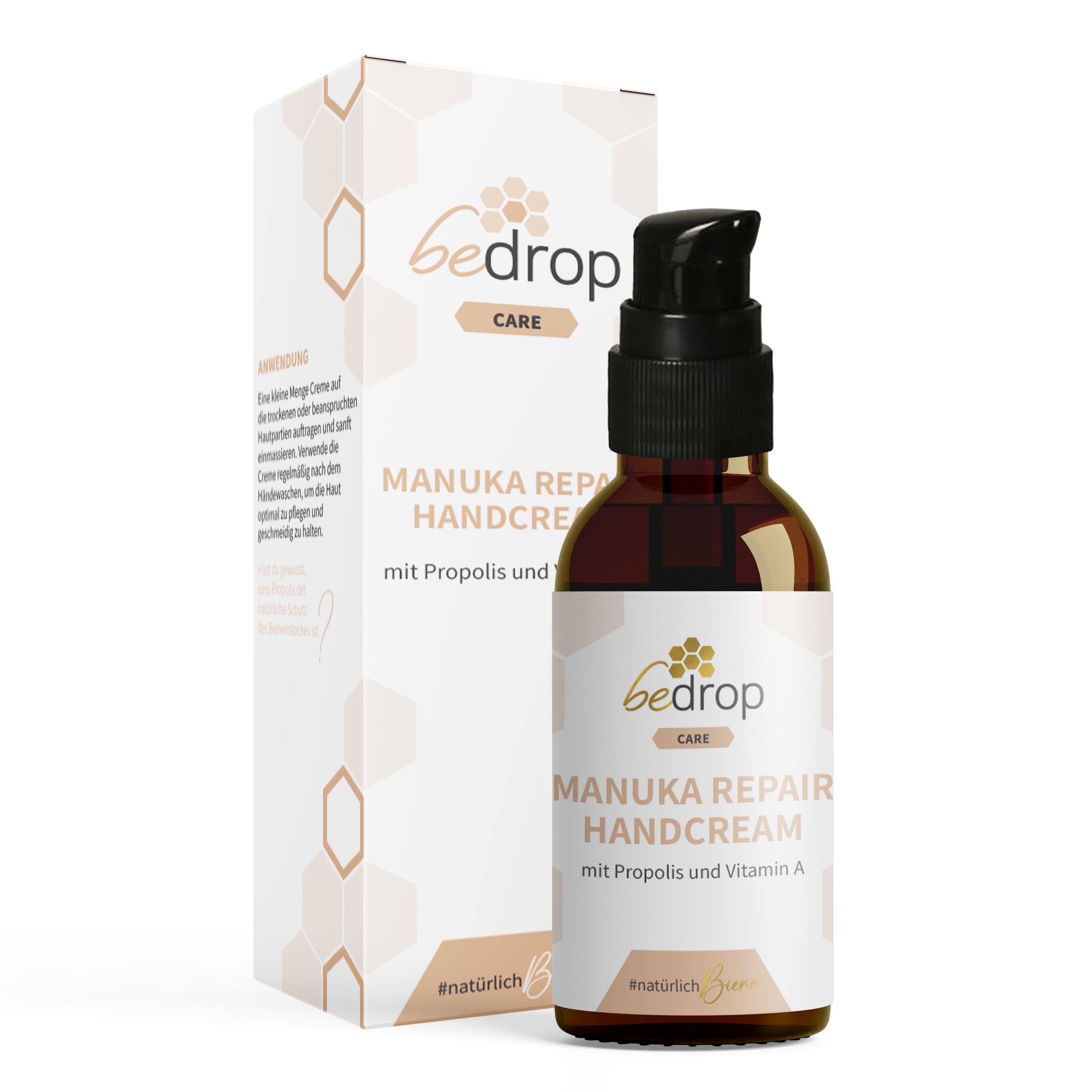 Crème pour les Mains Réparatrice au Miel de Manuka, à la Propolis et à la Vitamine A - 25ml