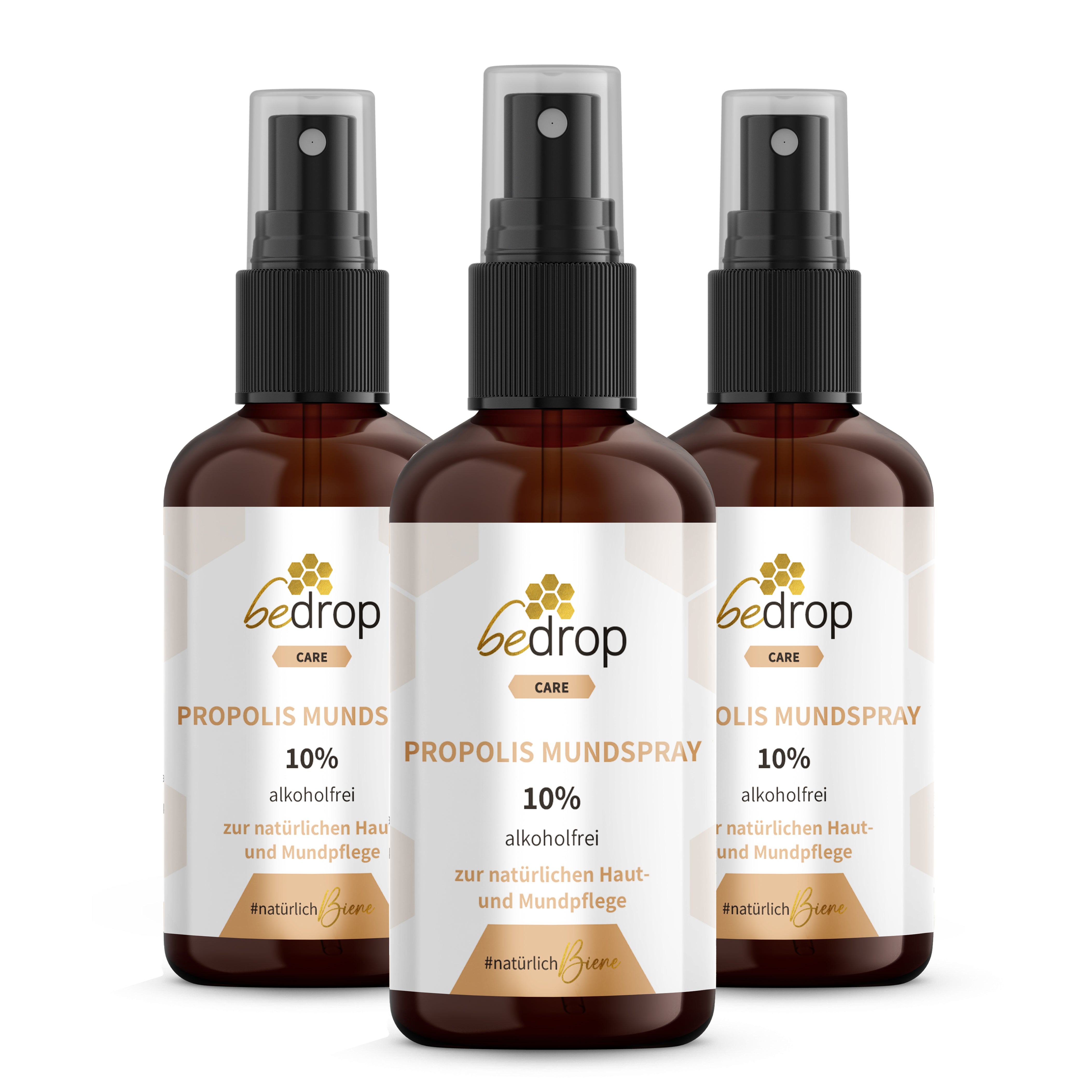 Set d'avantages : 3x Propolis Teinture Spray buccal (sans alcool & soluble dans l'eau) - 30ml dans un set de 3 pièces