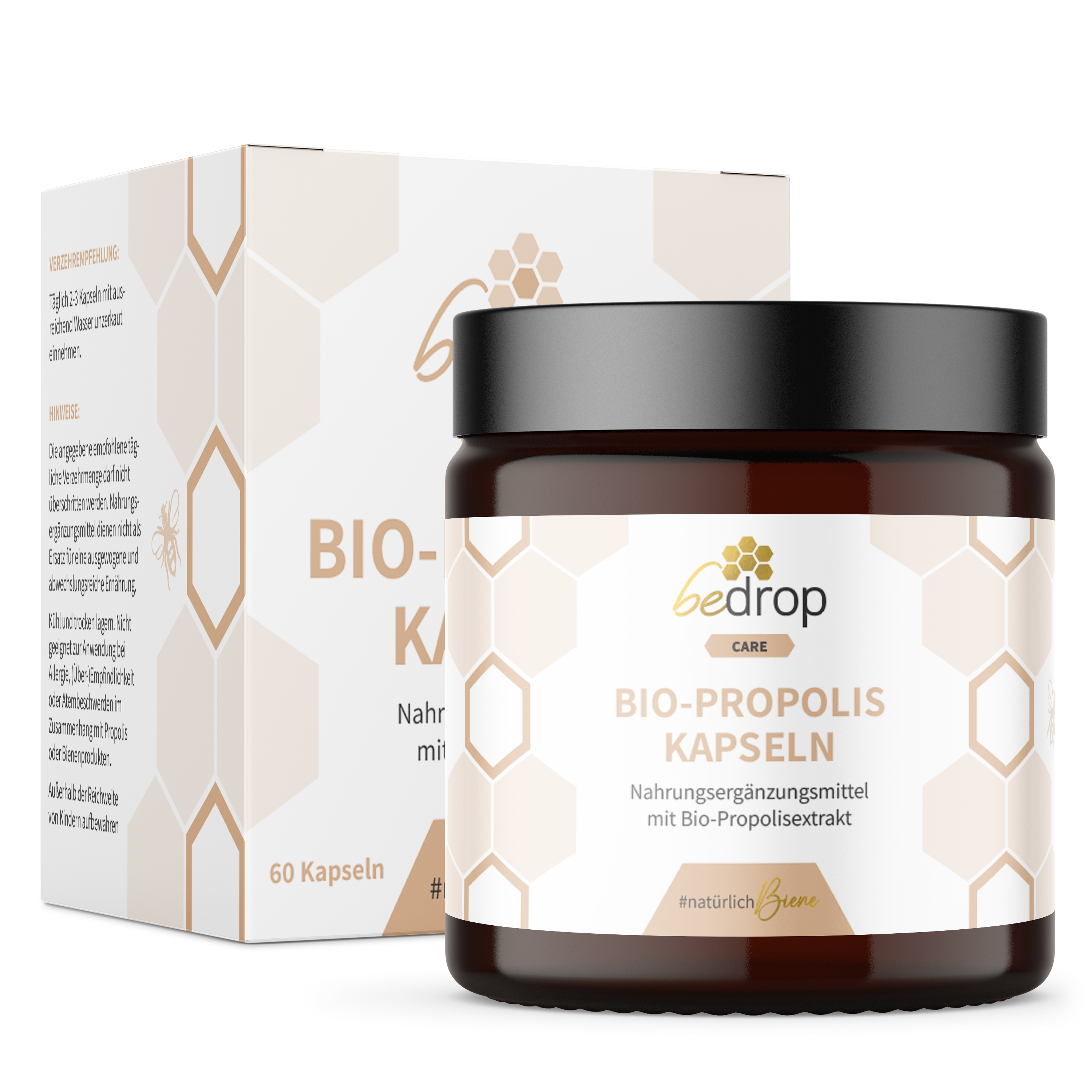 Gélules de propolis bio (100% pure qualité apicole) - 60 gélules