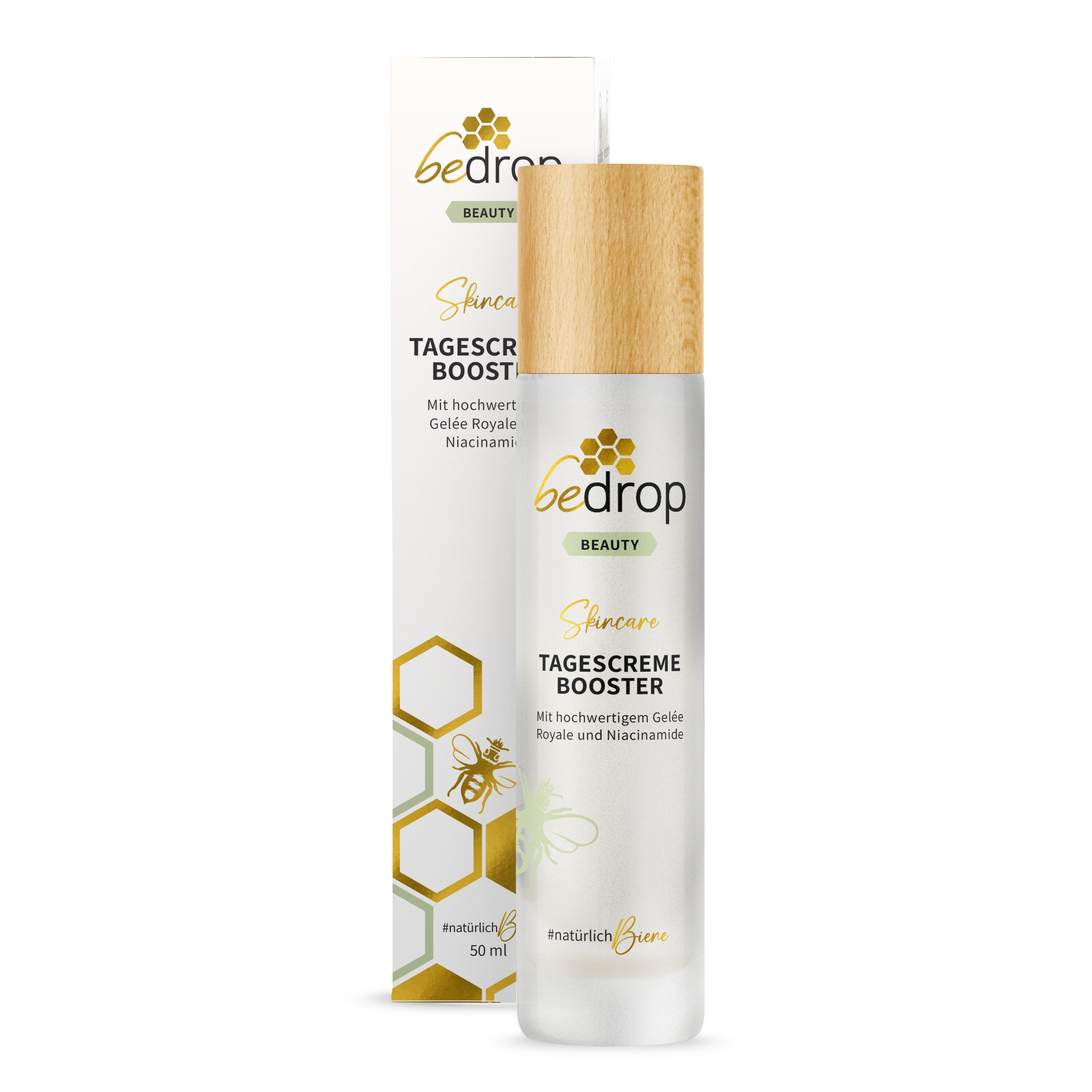 CREME DE JOUR BOOSTER / Crème pour le visage à la gelée royale de qualité supérieure et à la niacinamide - 50ml