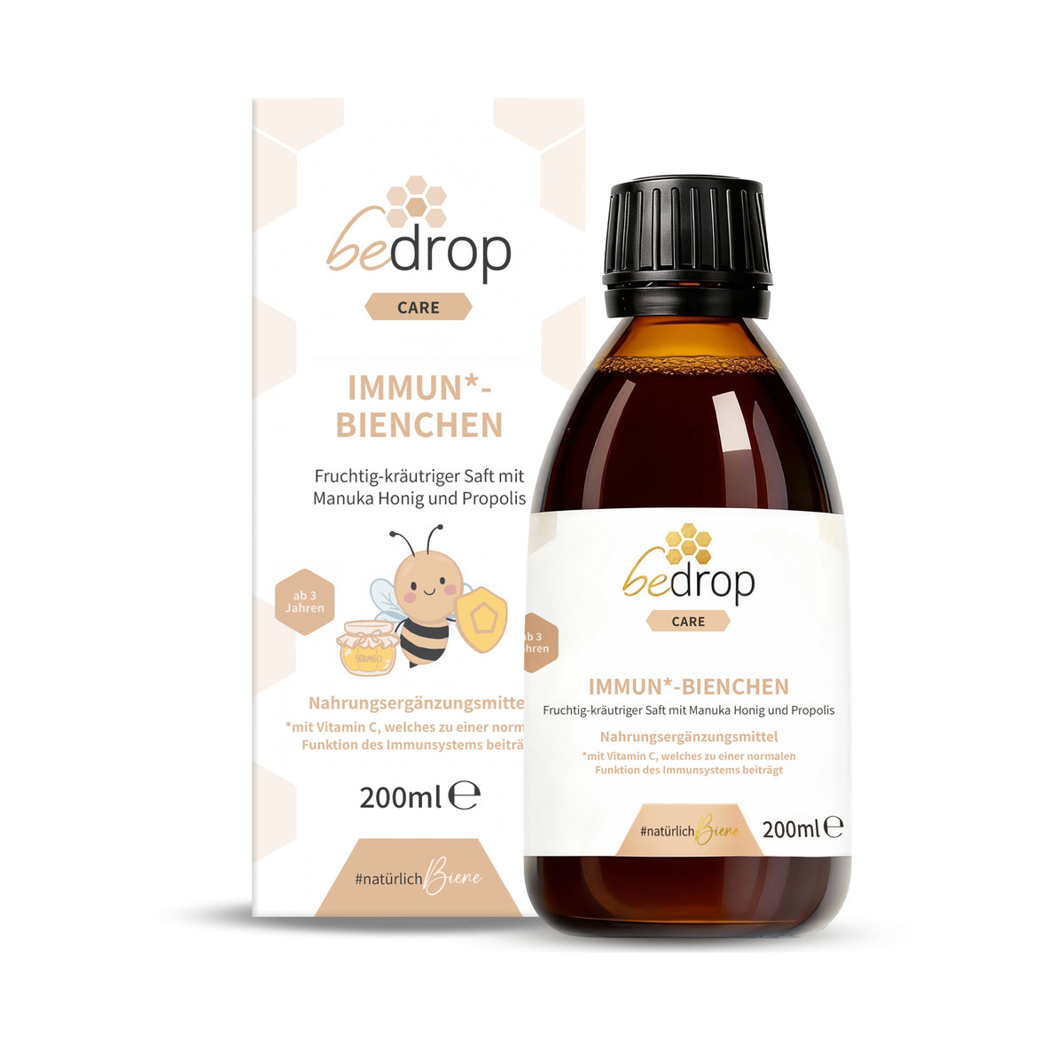 IMMUN*-BIENCHEN - Jus aux notes fruitées et herbacées, au miel de manuka et à la vitamine C issue de l'acérola / 200 ml
