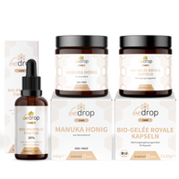Set Reste Fort | Teinture de Propolis, Capsules de Gelée Royale & Miel de Manuka