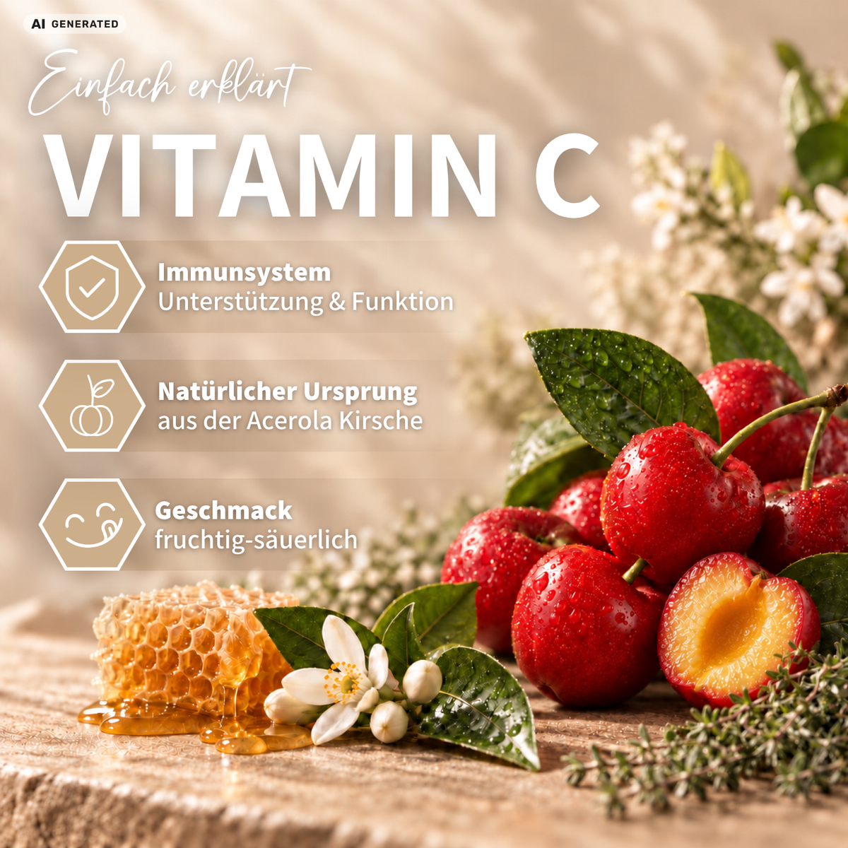 IMMUN*-BIENCHEN - Jus aux notes fruitées et herbacées, au miel de manuka et à la vitamine C issue de l'acérola / 200 ml