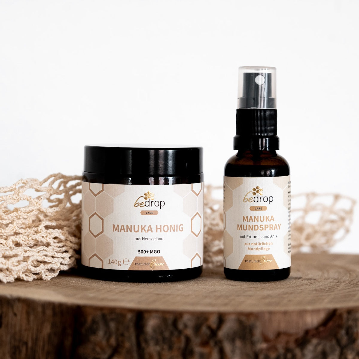 Kit Manuka | Miel de Manuka MGO 500 + Spray pour la gorge Manuka/Propolis/Anis
