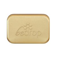 Boîte à savon en aluminium avec grille d'égouttage pour savon & shampooing