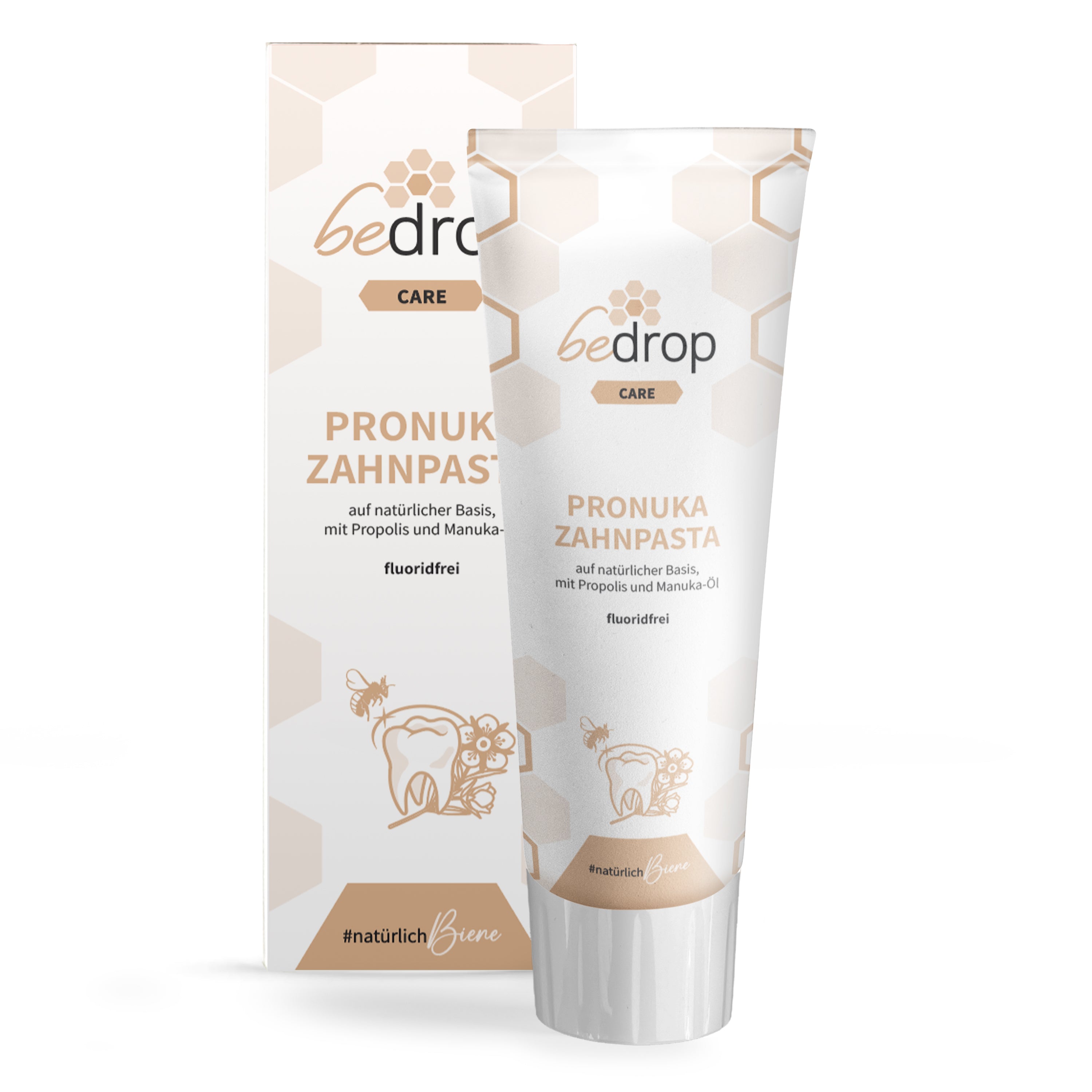 Dentifrice Pronuka / Dentifrice à la propolis & à l'huile de Manuka, sans fluor & naturel - 75ml