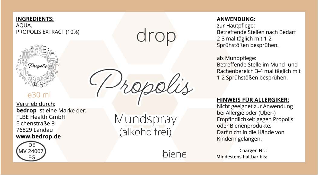 Kit animal | Spray à la propolis (sans alcool) & Miel de Manuka MGO 500