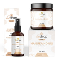 Kit animal | Spray à la propolis (sans alcool) & Miel de Manuka MGO 500