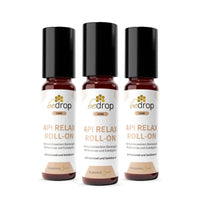 Set d'avantage : 3x Api Relax Roll-On avec du venin d'abeille hautement dosé, de la menthe poivrée et de l'eucalyptus - 10ml