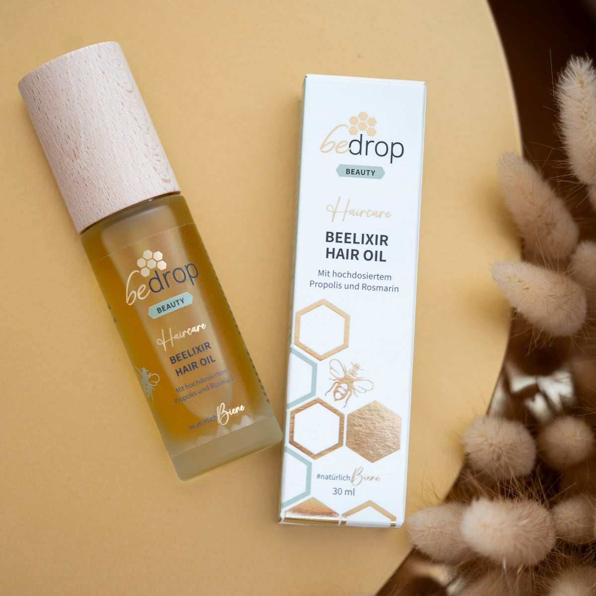 Set d'avantages : 3x BEELIXIR HAIR OIL / Huile capillaire au miel de manuka, propolis et extrait de romarin - 30ml