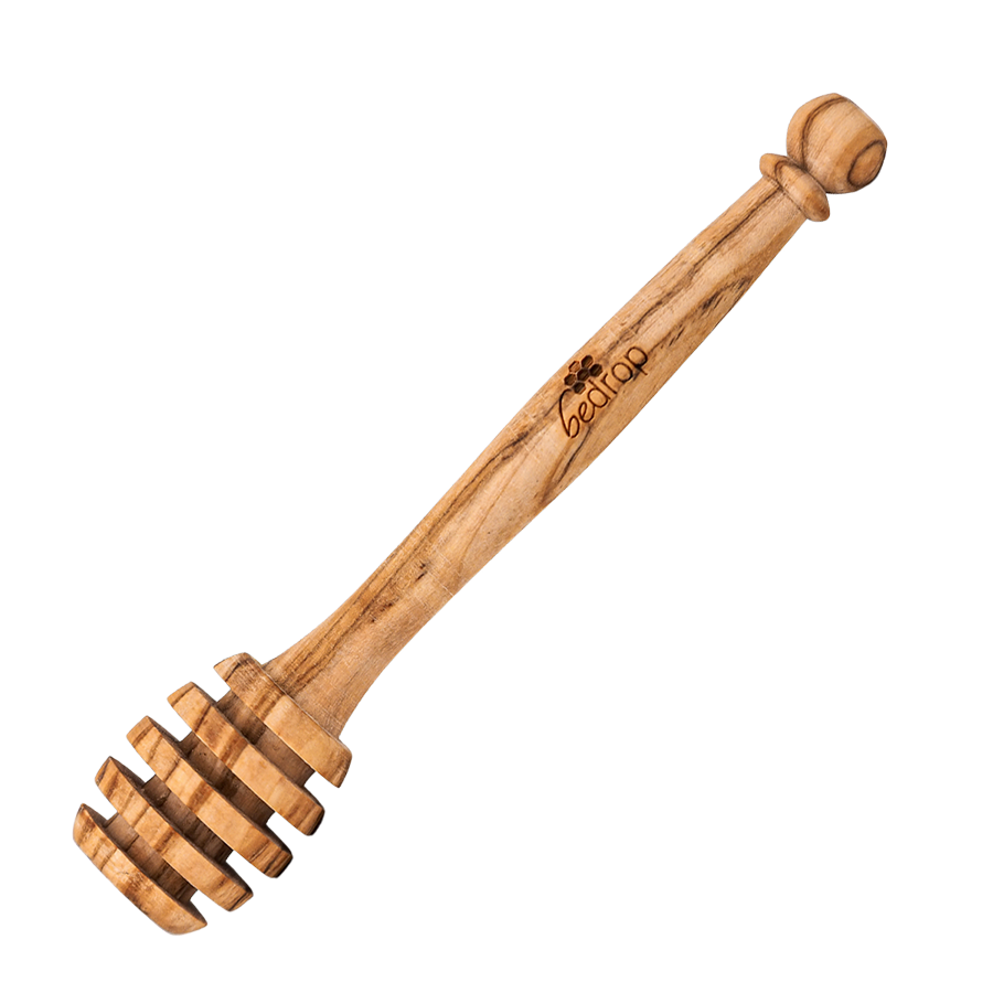 Cuillère à miel en bois d'olivier véritable