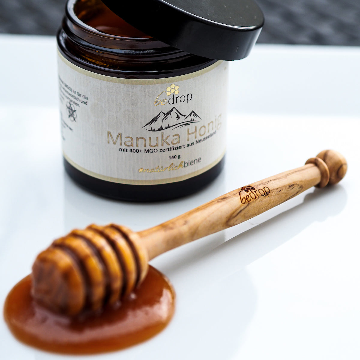 Set d'avantages : 3x cuillères à miel en bois d'olivier véritable